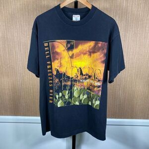 Vintage 90’s Softee Mens Eagles Hell Freezes Over World Tour T-Shirt Black XL